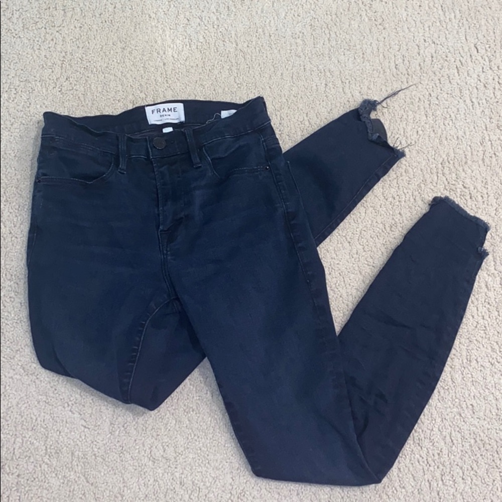 Frame denim le high skinny jeans